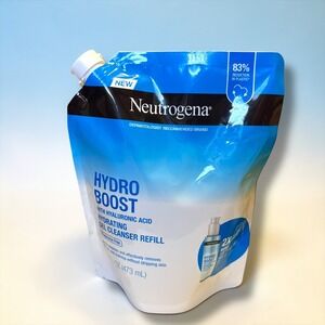 Neutrogena Hydro Boost Hydrating Gel Cleanser Refill Fragrance Free 16oz Pouch